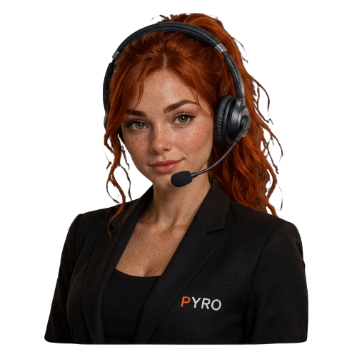 Illustration of Ember, the AI receptionist inside PYRO
