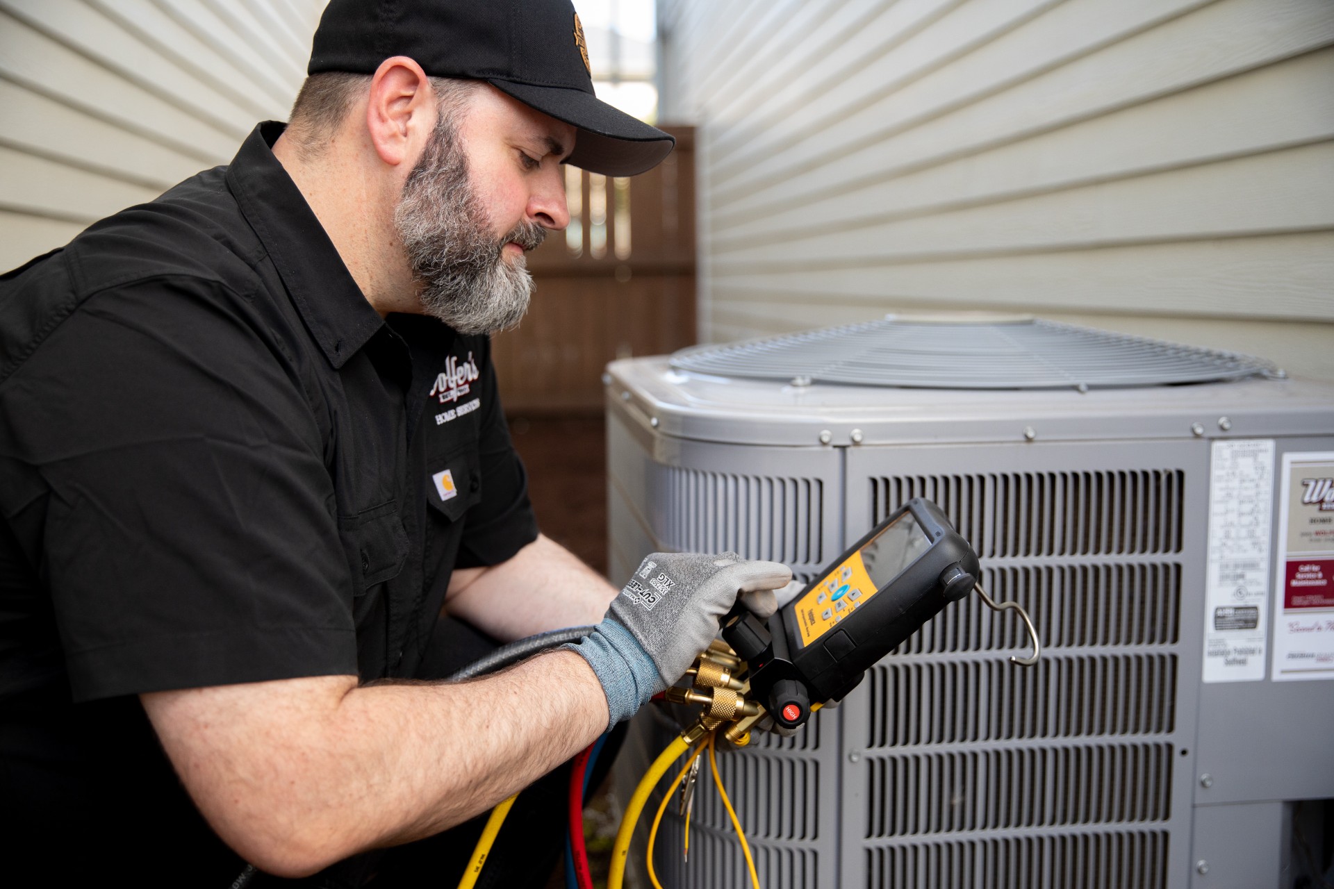 Home service professional on a job site